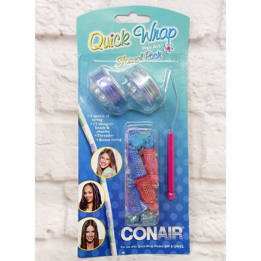 2002 Conair Quick Wrap Hair Art FORMAL PACK Accessories Refill QWFRP Y2K